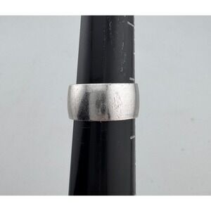 Sterling Silver Espo Band Ring‎ Size 7.5 Thick Modern Minimalist
